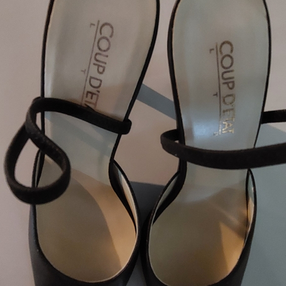 Coup E'TAT LTD 1.5 inch heel slingback elstasicized,Manmade,Color:Brown,9.5 Wide - Picture 4 of 10